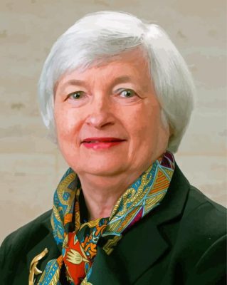 Janet Yellen Paint By Numbers