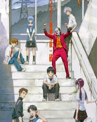 Joker Dancing On Stairs Anime Paint By Numbers