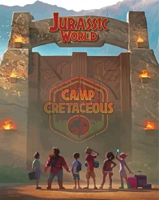 Jurassic World Camp Cretaceous Adventure Serie Paint By Numbers