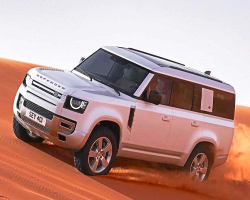 Land Rover Defender In Desert Paint By Numbers