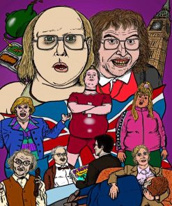 Little Britain Lou And Andy Paint By Numbers
