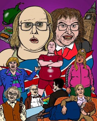 Little Britain Lou And Andy Paint By Numbers