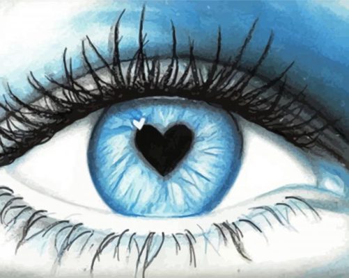 Love In The Eye Art Paint By Numbers