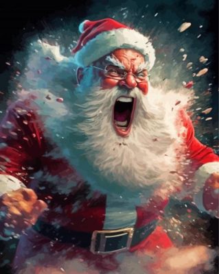 Mad Santa Paint By Numbers