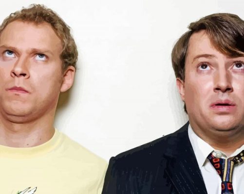 Mark And Jeremy Peep Show Characters Paint By Numbers