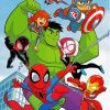 Marvel Kids Cartoon Paint By Numbers