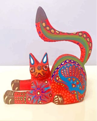 Mexican Alebrije Cat Paint By Numbers