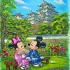 Mickey And Minnie In Japanese Garden Paint By Numbers