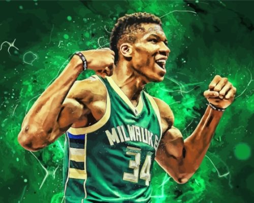 Milwaukee Bucks Player Art Paint By Numbers