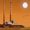 Moonlight Poolbeg Towers Paint By Numbers
