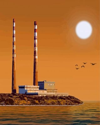 Moonlight Poolbeg Towers Paint By Numbers