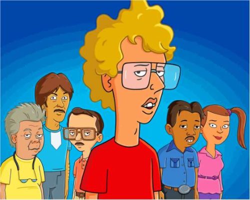 Napoleon Dynamite Cartoon Paint By Numbers