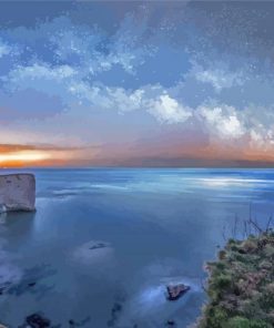 Old Harry Rocks At Night Paint By Numbers