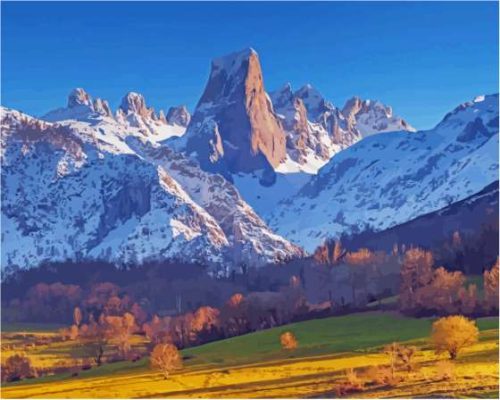 Picos De Europa Spain Paint By Numbers