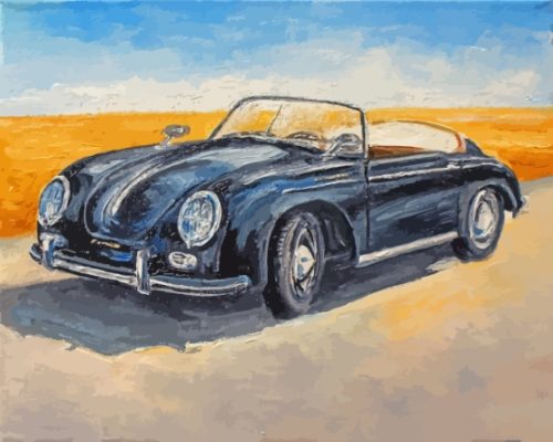 Porsche 356 Art Paint By Numbers