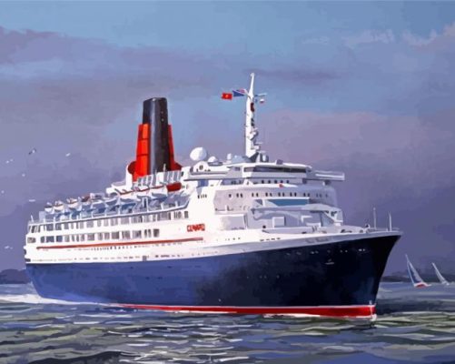 QE2 Liner Art Paint By Numbers