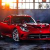 Red Dodge Viper Car Paint By Numbers