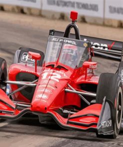 Red Indycar Paint By Numbers