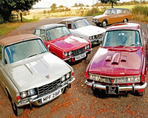 Rover P6 Classic Cars Paint By Numbers