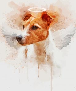 Russell Terrier Dog Angel Paint By Numbers