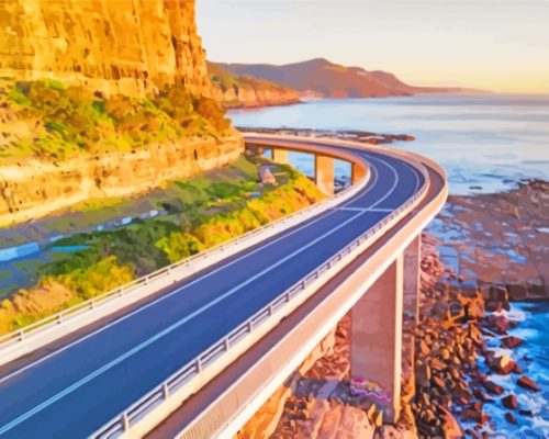 Sea Cliff Bridge Wollongong Paint By Numbers