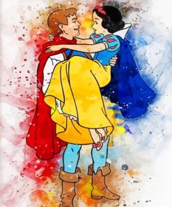 Snow White And Prince Charming Art Paint By Numbers