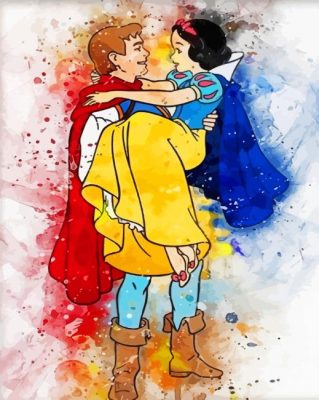 Snow White And Prince Charming Art Paint By Numbers