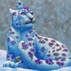 Snow Leopard Flower Paint By Numbers