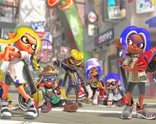 Splatoon 3 Characters Paint By Numbers