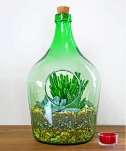 Succulents In A Bottle Paint By Numbers
