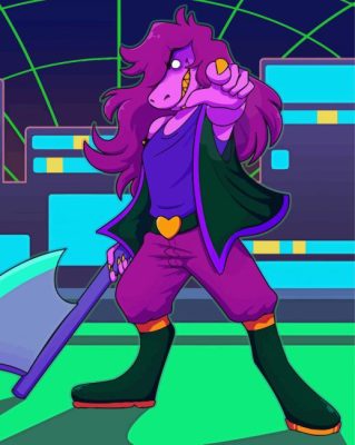 Susie Deltarune Paint By Numbers