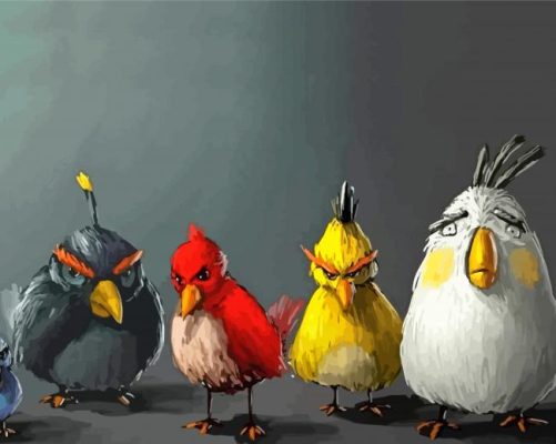 The Angry Birds Paint By Numbers