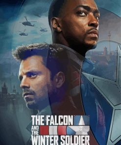 The Falcon And The Winter Soldier Poster Paint By Numbers