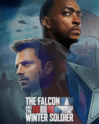 The Falcon And The Winter Soldier Poster Paint By Numbers