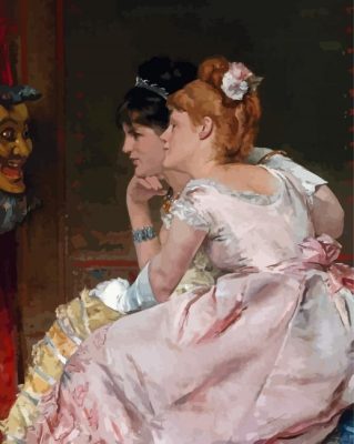 The Japanese Mask By Alfred Stevens Paint By Numbers