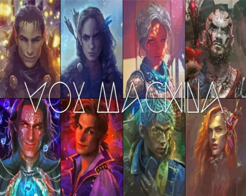 The Legend Of Vox Machina Poster Art Paint By Numbers