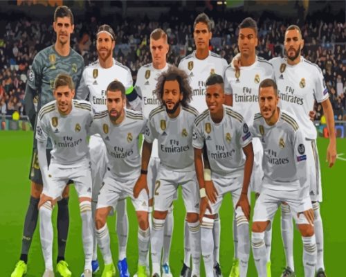 The Real Madrid Players Paint By Numbers