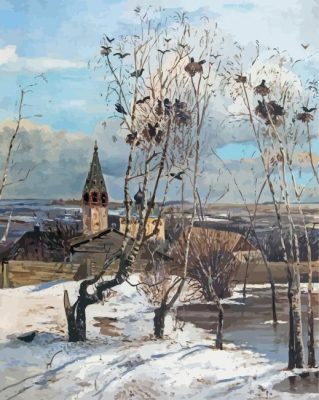 The Rooks Have Come Back Savrasov Paint By Numbers