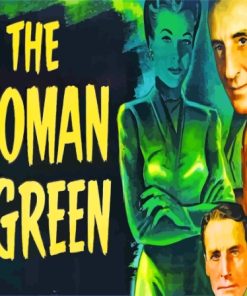 The Woman In Green Poster Paint By Numbers