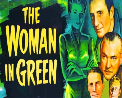 The Woman In Green Poster Paint By Numbers