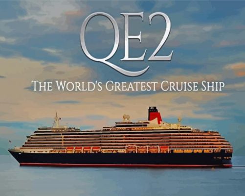 The World's Greatest Cruise Ship QE2 Liner Paint By Numbers