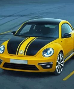 VW Beetle GSR Car Paint By Numbers