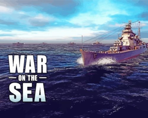 War On The Sea Game Paint By Numbers