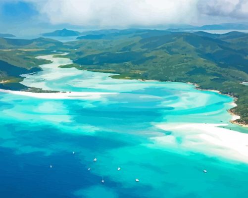 Whitsundays Thomas Island Paint By Numbers