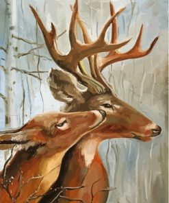 Wild Deer Couple Paint By Numbers