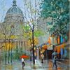 Abstract Rainy Paris Paint By Numbers