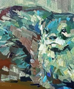 Abstract Otter Art Paint By Numbers