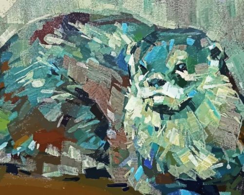 Abstract Otter Art Paint By Numbers