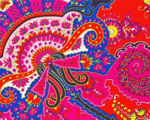 Abstract Paisley Paint By Numbers