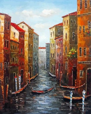 Abstract Venice Landscape House Paint By Numbers